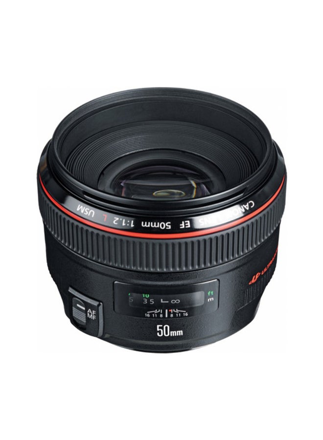 EF 50mm f/1.2L USM Lens For Canon Black