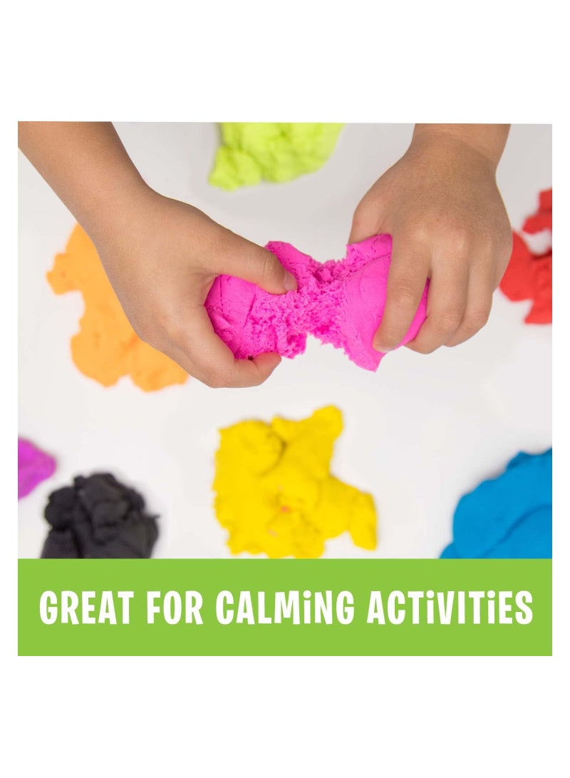 Playfoam Sand Jumbo Set of 8 Play Sand Set, 8 Assorted Colours for Kneading, Shaping, for Preschoolers, Toddlers, Classrooms, Gifts for Children, Boys, Girls, Ages 3, 4, 5+