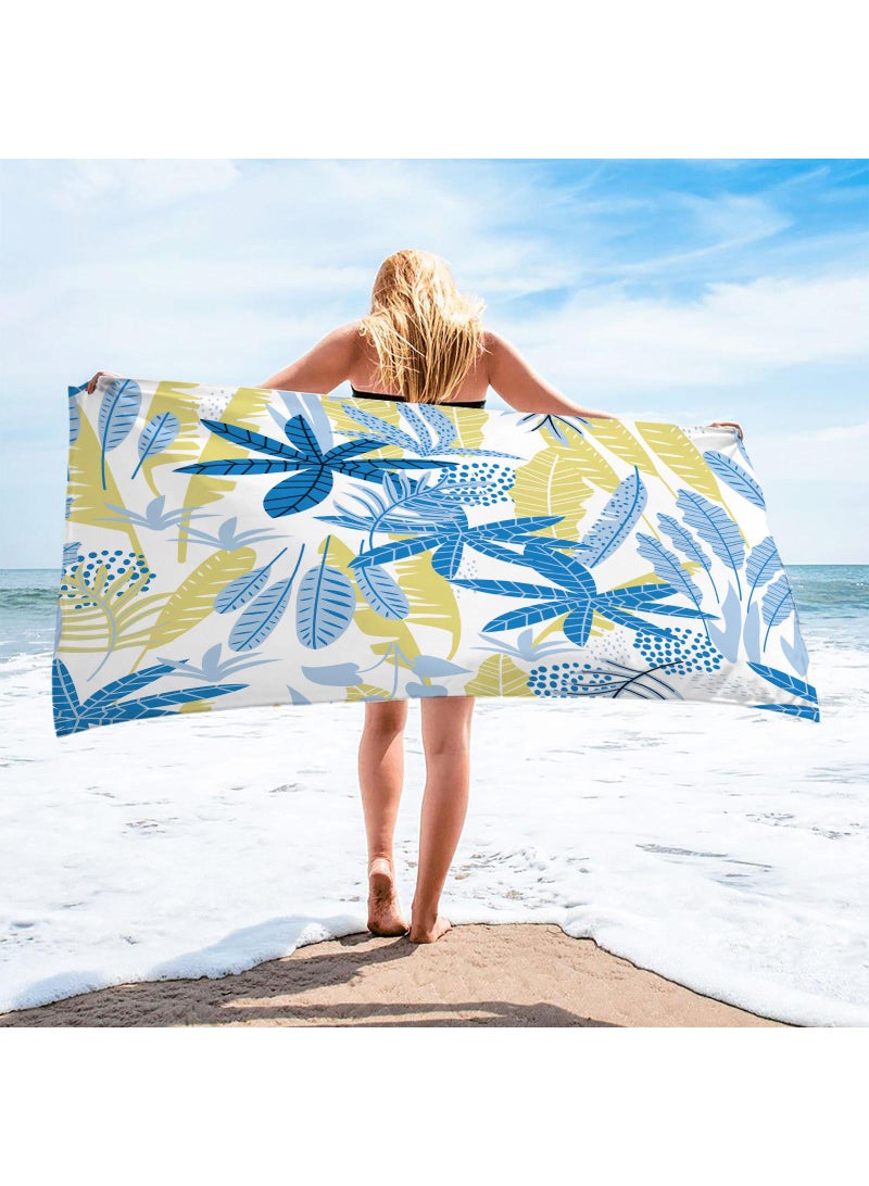 80*160cm Shawl Sunscreen Non Slip Microfiber Beach Bath Towel