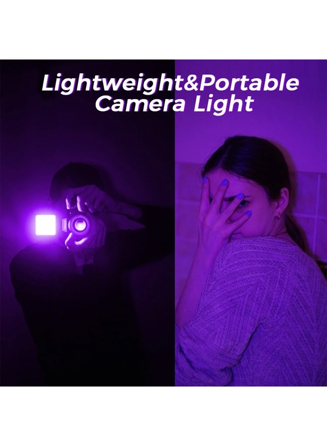 VL49 RGB Video Lights Mini LED Camera Light 2000mAh Rechargable LED Panel Lamp Photo Video Lighting for Youtube Tik tok