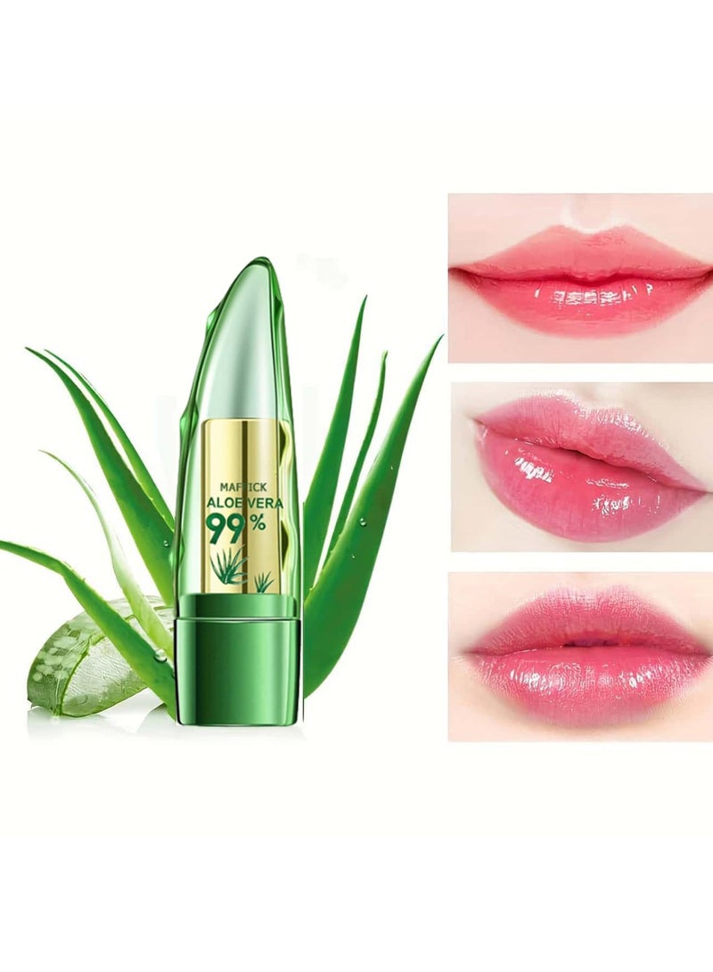 Maffick Aloe Vera Color Changing Lipstick Long Lasting Color Rendering Moisturize Lips