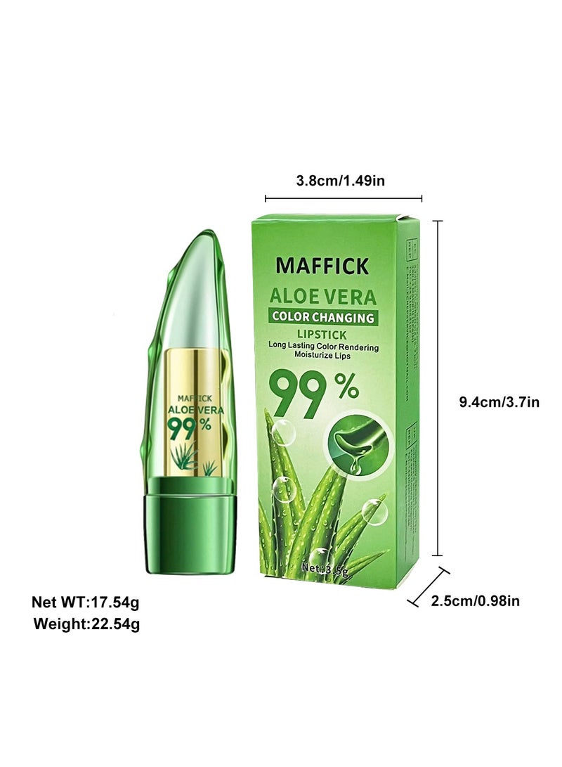 Maffick Aloe Vera Color Changing Lipstick Long Lasting Color Rendering Moisturize Lips