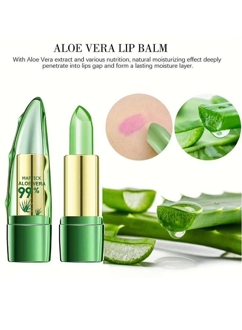 Maffick Aloe Vera Color Changing Lipstick Long Lasting Color Rendering Moisturize Lips