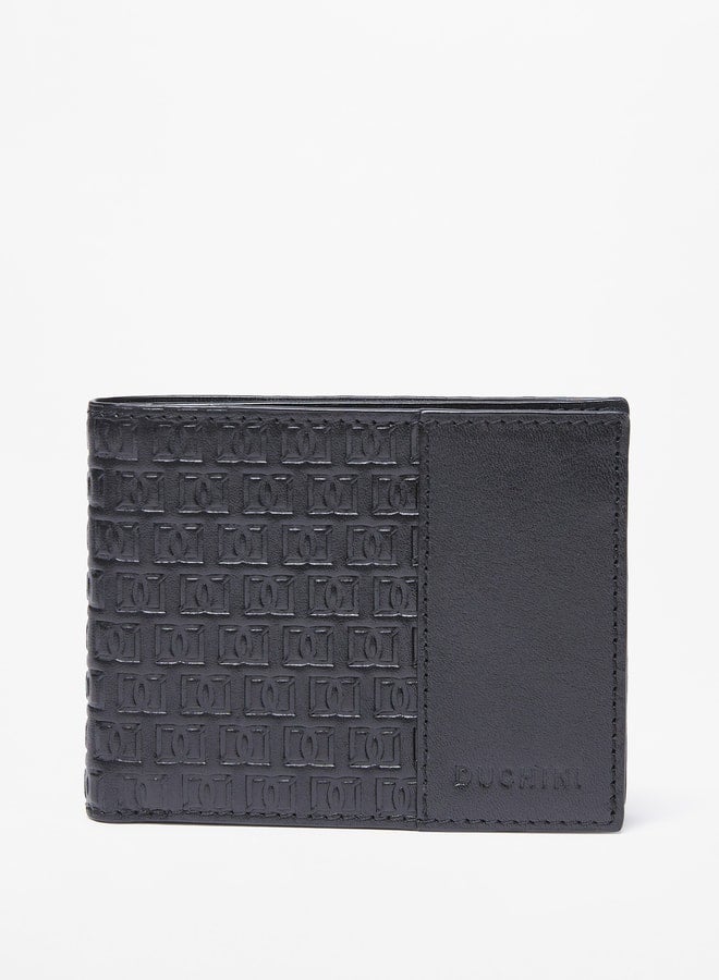 Men's Monogram Embossed Bi-Fold Wallet