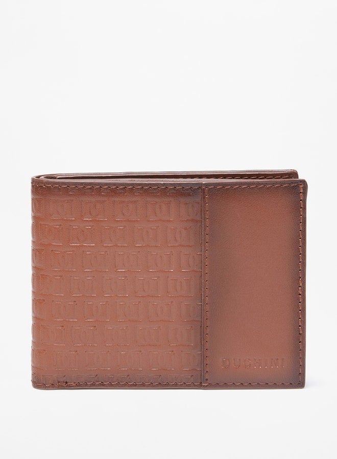 Men's Monogram Embossed Bi-Fold Wallet