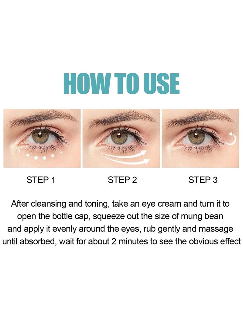 Anti Wrinkle Eye Cream, Hydrating And Brightening Instant Firming Eye Cream, Anti-aging Rapid Reduction Eye Cream For Wrinkles And Puffiness