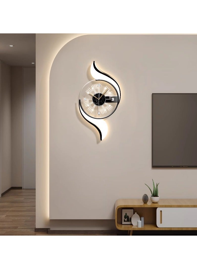 Black And White Minimalist Living Room Clock