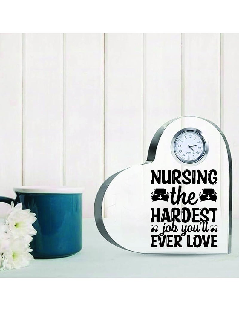 Celebrate International Nurse's Day with a Heartfelt Gift - Crystal Table Centerpiece Gift for Nurses - Appreciation Gifts for Nurse - Perfect for Medical Professionals, Nursing Students