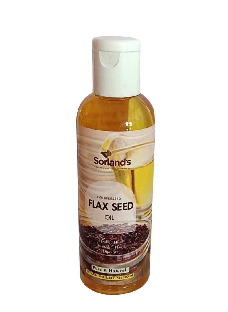Flax Seed Oil 100 Ml Healthy Heart Brain Skin Hair And Digestion