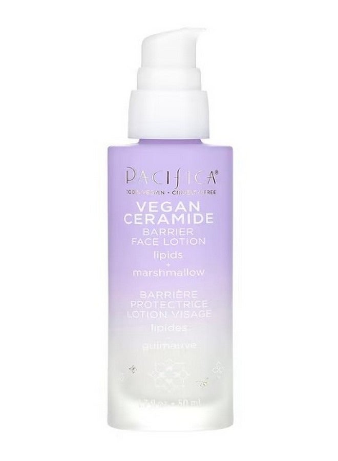 Vegan Ceramide Barrier Face Lotion Fragrance Free 1.7 fl oz 50 ml