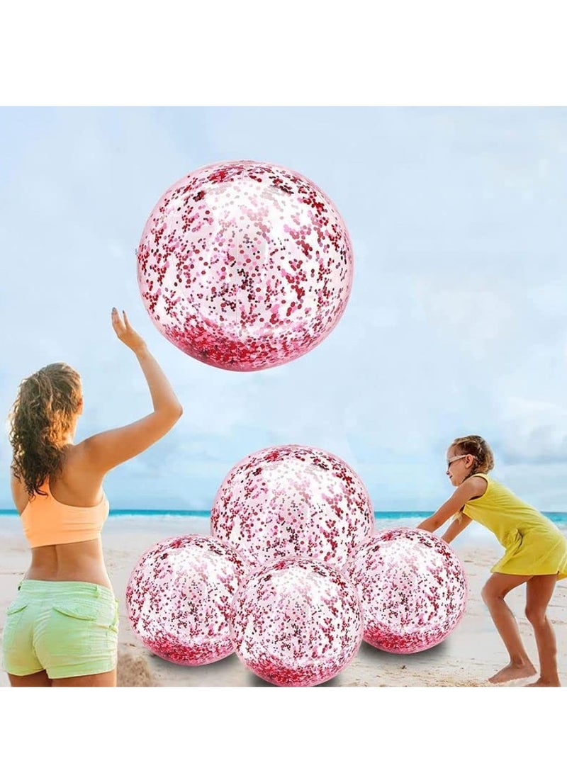 5 Pack Sequin Beach Balls 24