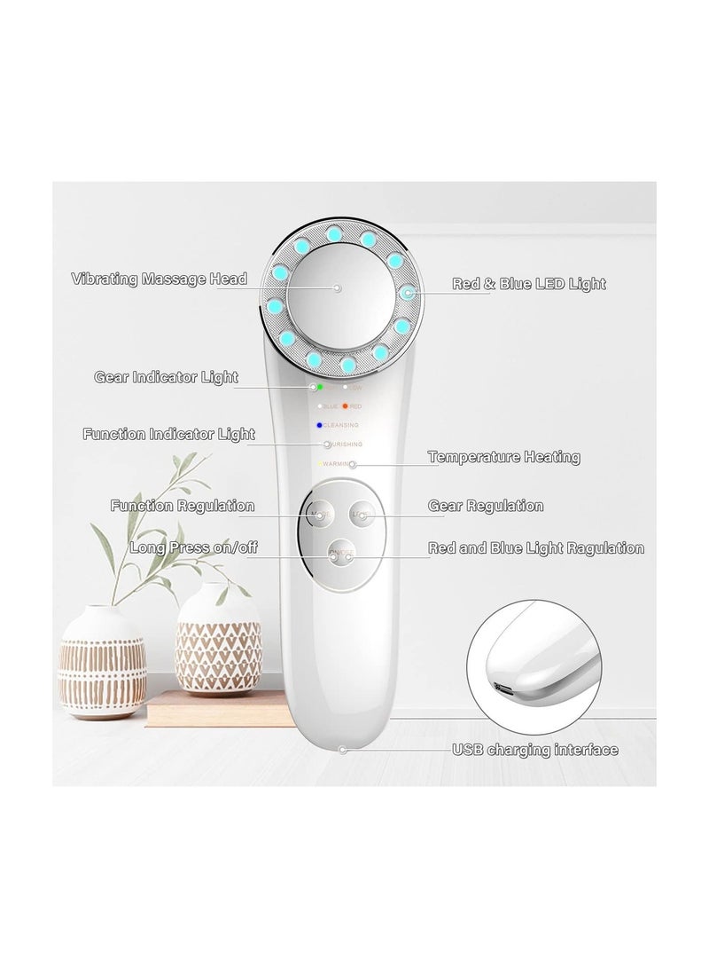 Facial Massager, 7 in 1 Skin Care Tools, Facial Machine Skin Care for Face Neck, Face Lifting Machine, Galvanic Facial Machine, Face Tightening Machine, for Skin High Frequency Facial Machine