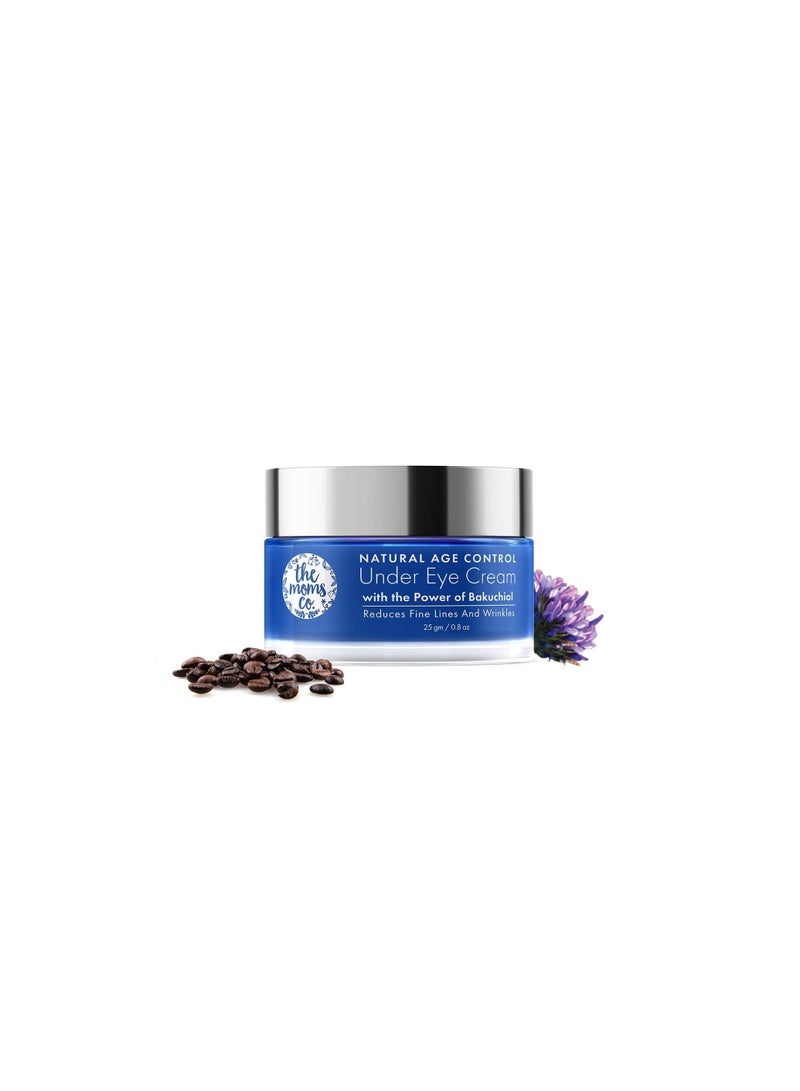 The Moms Co Natural Age Control Under Eye Cream Reduce Dark Circles Anti Ageing with Natural Retinol and Niacinamide 25 gm