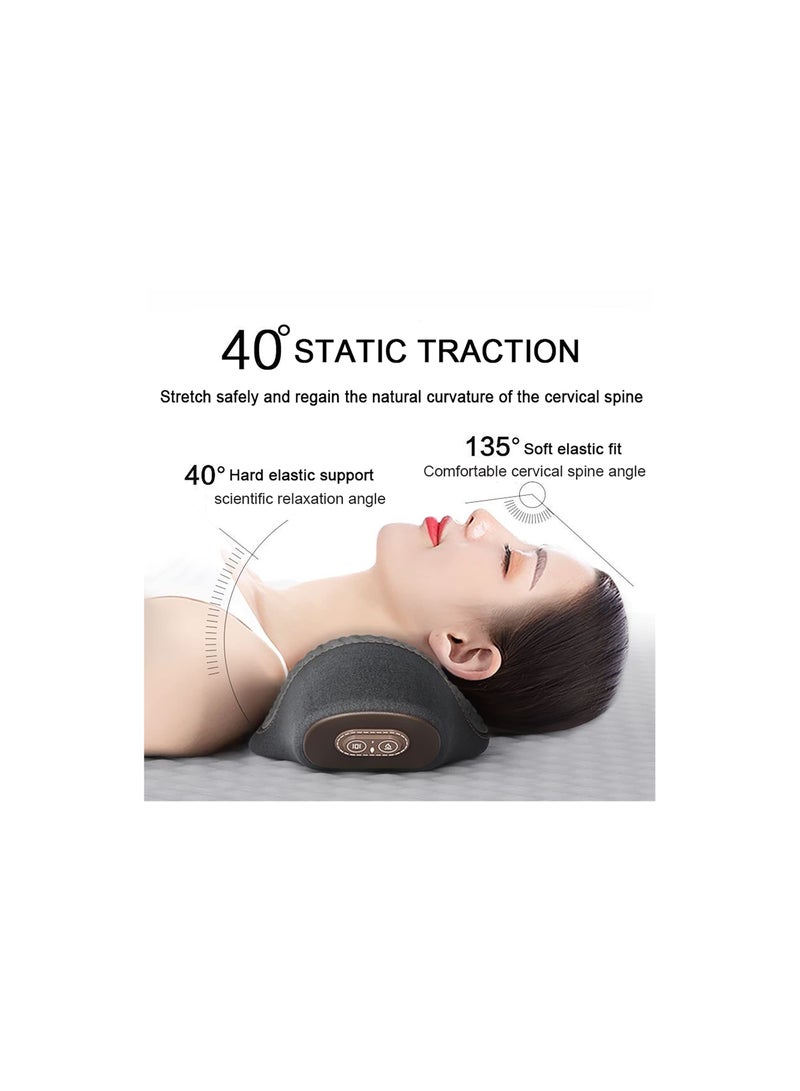 Cervical Neck Heated Pillows, Neck Stretcher, for Pain Relief Sleeping, Hump Corrector, TMJ Neck and Shoulder Stretch Relaxer, Chiropractor Recommended Pillow for Women and Men(1 Pac)