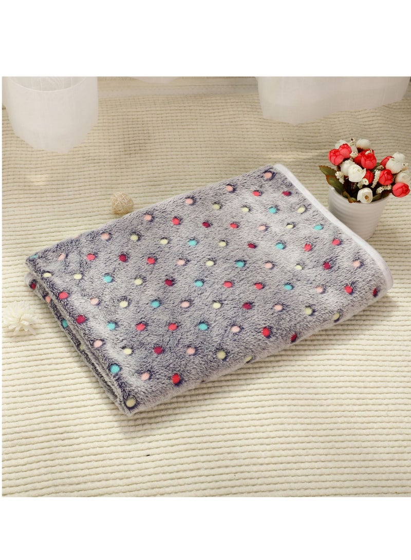 3 Blankets Super Soft and Fluffy Quality Wool Pet Blanket Facecloth Blanket for Dogs Puppies Cats Sleeping Blanket (3 Colors, 76x52cm)