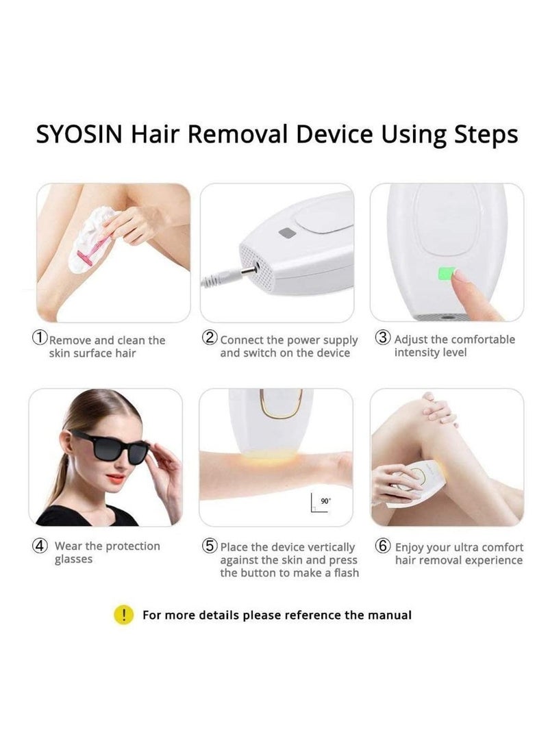 Remover Vacuum- IPL Permanent Hair Removal System, 300,000
