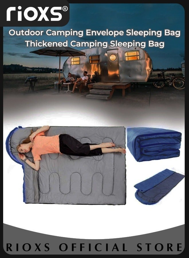 Outdoor Camping Envelope Sleeping Bag Thickened Camping Sleeping Bag for Backpacking Hiking Nature Hiking Camping Mountaineering