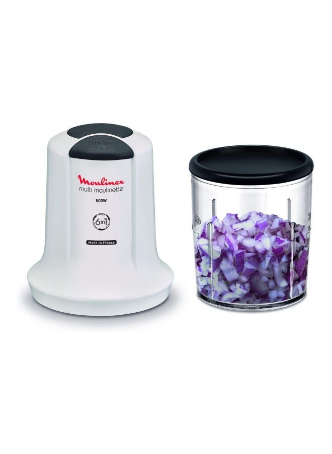 6-In-1 Multi Moulinette Chopper 500 ml 500 W AT723127 Multicolour