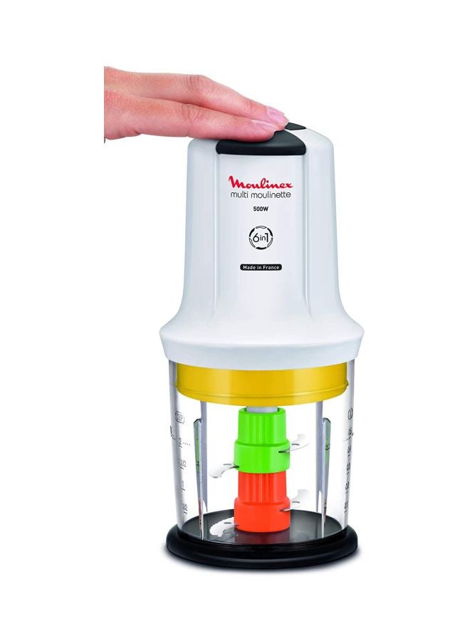 6-In-1 Multi Moulinette Chopper 500 ml 500 W AT723127 Multicolour