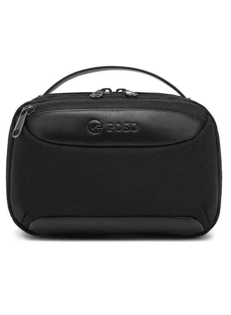 Storage Bag with Charging Port, High Quality Travel Toiletry Kit, Perfect for Keeping Your Personal Items, BLACK | PS-829