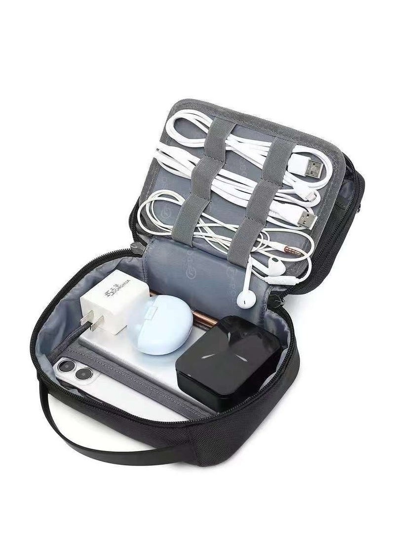 Storage Bag with Charging Port, High Quality Travel Toiletry Kit, Perfect for Keeping Your Personal Items, BLUE | PS-829