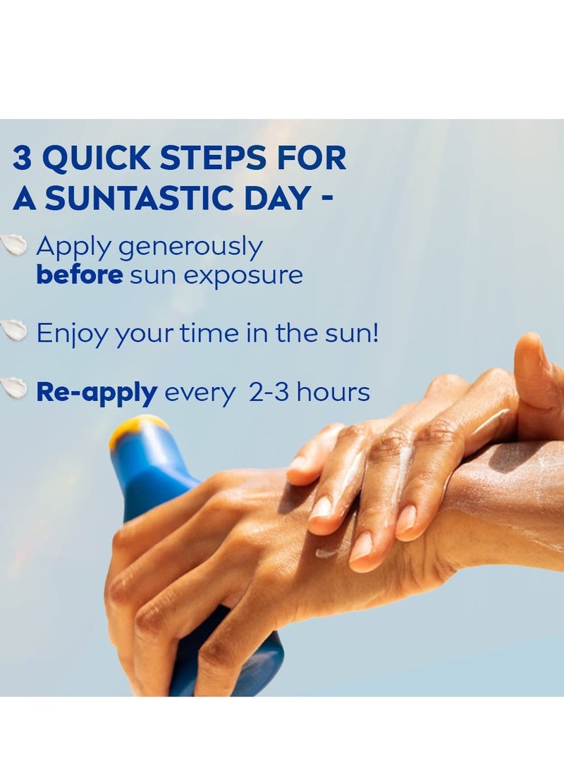 NIVEA SUN Protect and Moisture 125ml SPF 30 Advanced Sunscreen for Instant Protection| PA++ UVA - UVB Protection System Water Resistant For Men and Women