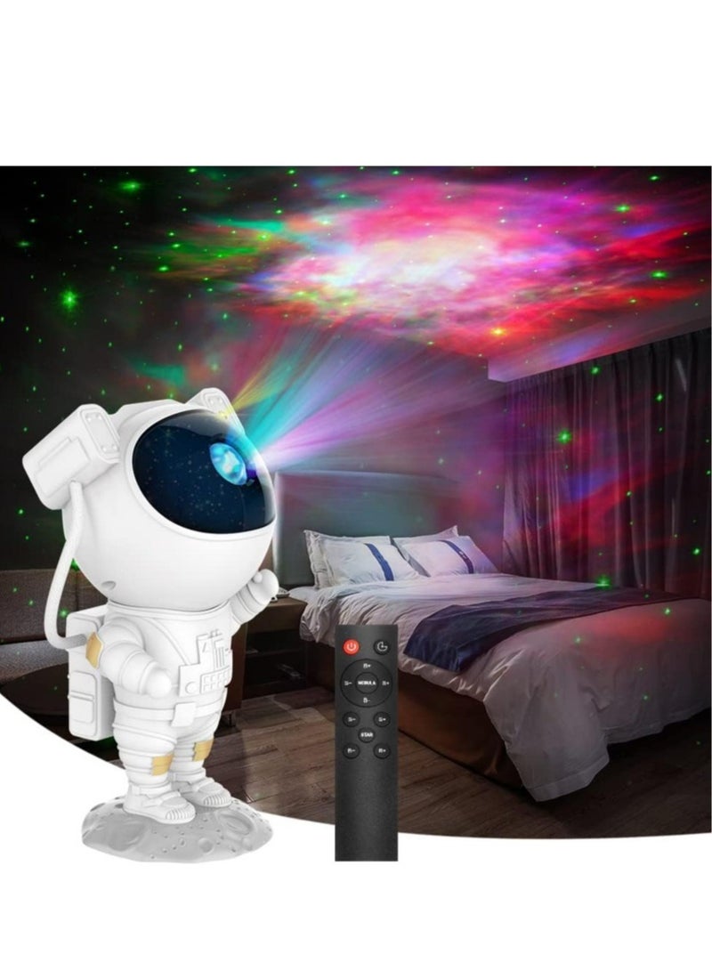 Kids Star Projector Night Light Ksera Astronaut LED Projection Lamp for Bedroom, Starry Night Light Projector with Timer, Remote Control and 360°Adjustable Head Angle,Right Galaxy Projector