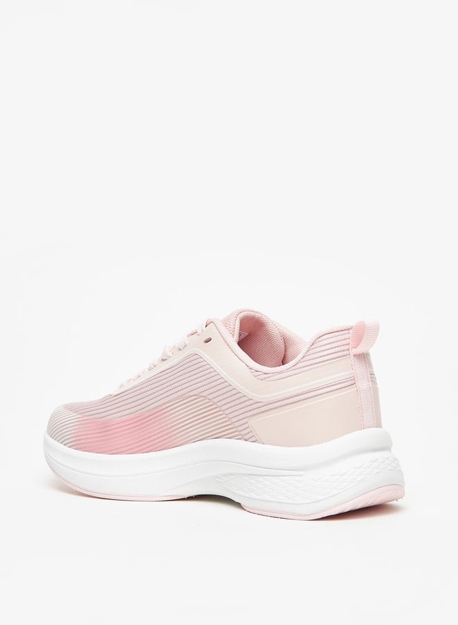 Women's Ombre Sports Shoes with Lace-Up Closure