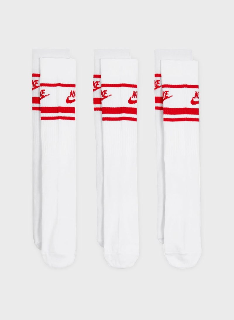 3 Pack Everyday Essential Crew Socks