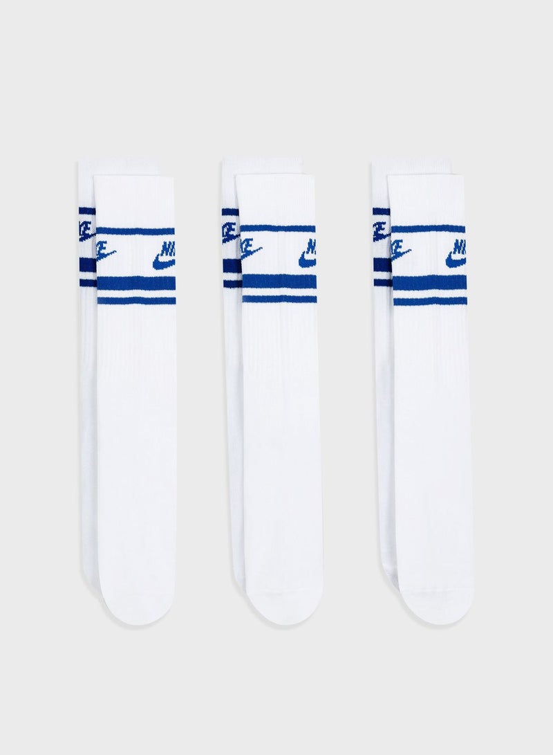 3 Pack Everyday Essential Crew Socks