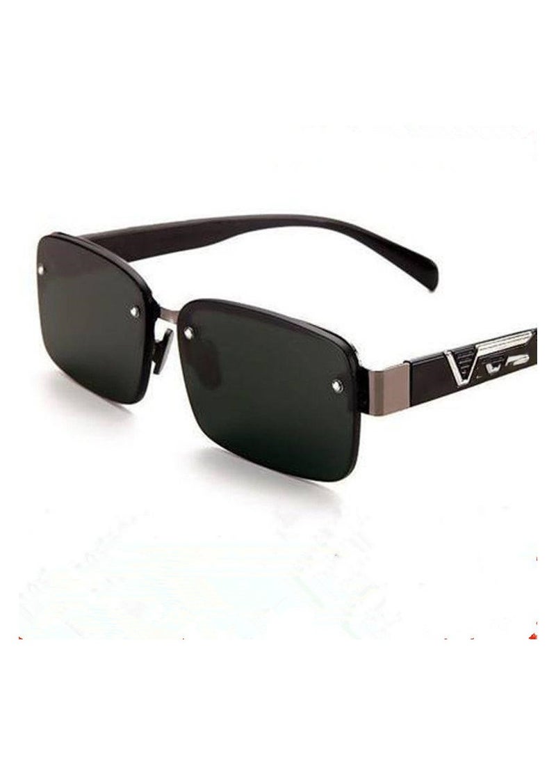 Glass Goggle Sunglasses Men's Large Frame Sunglasses
