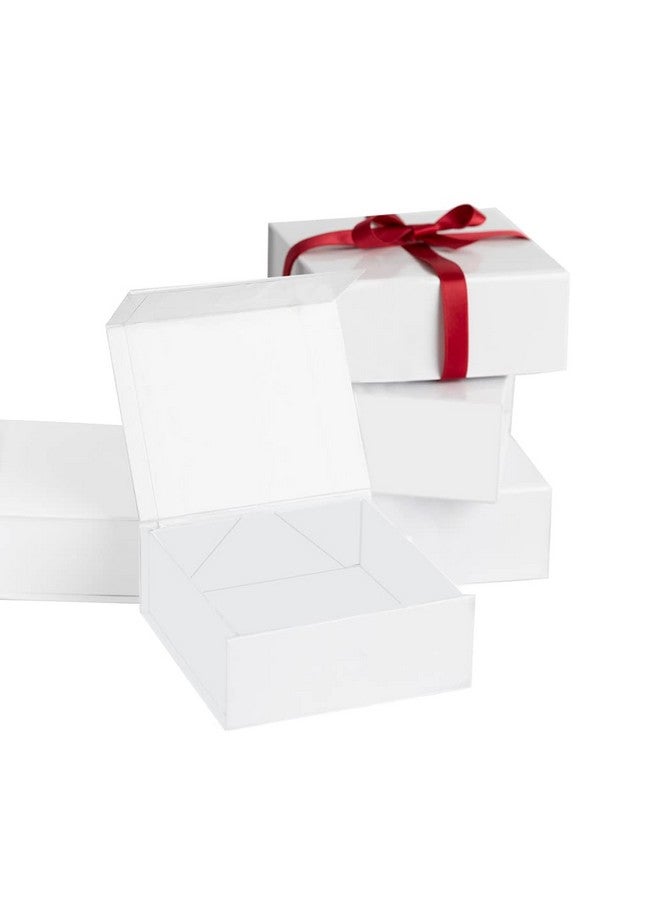 Small White Hard Gift Box With Magnetic Closure Lid 4