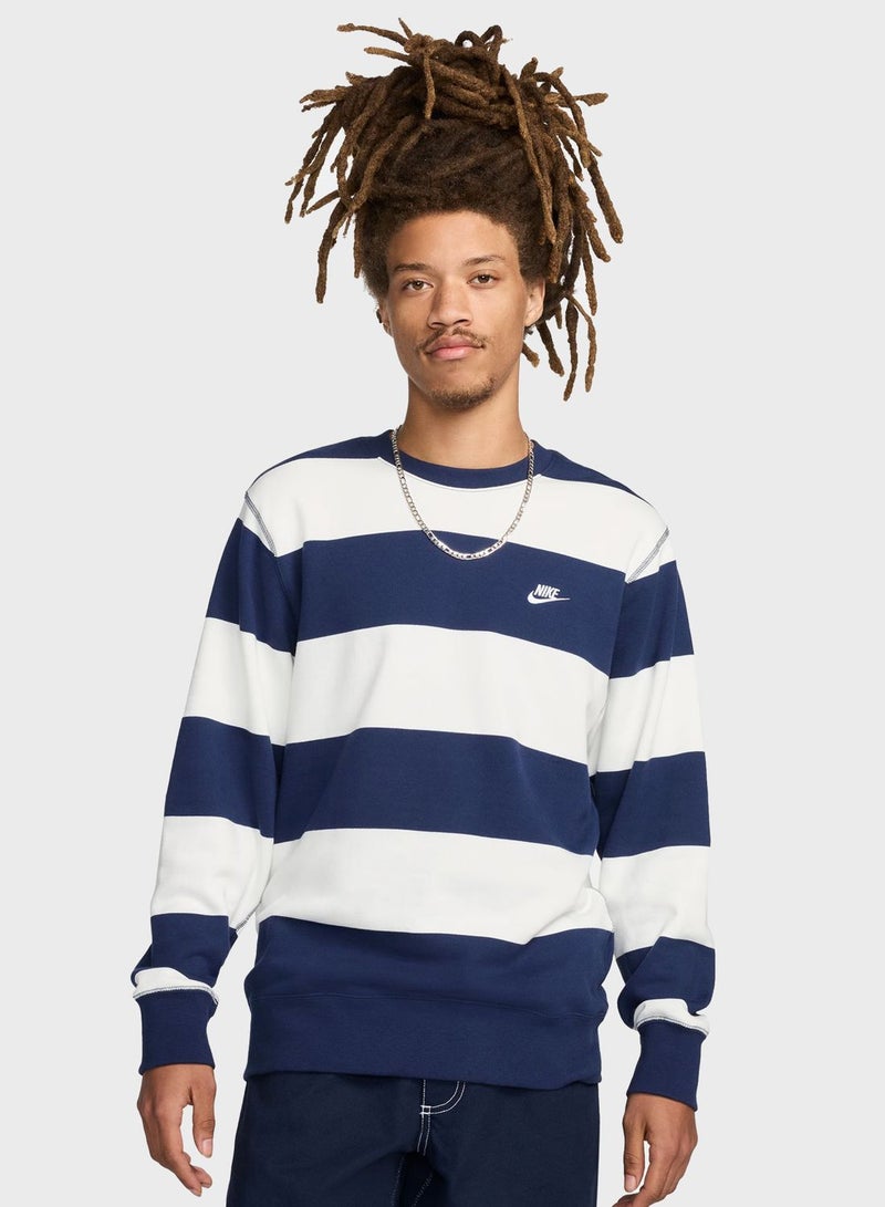 Club Stripe Sweatshirt