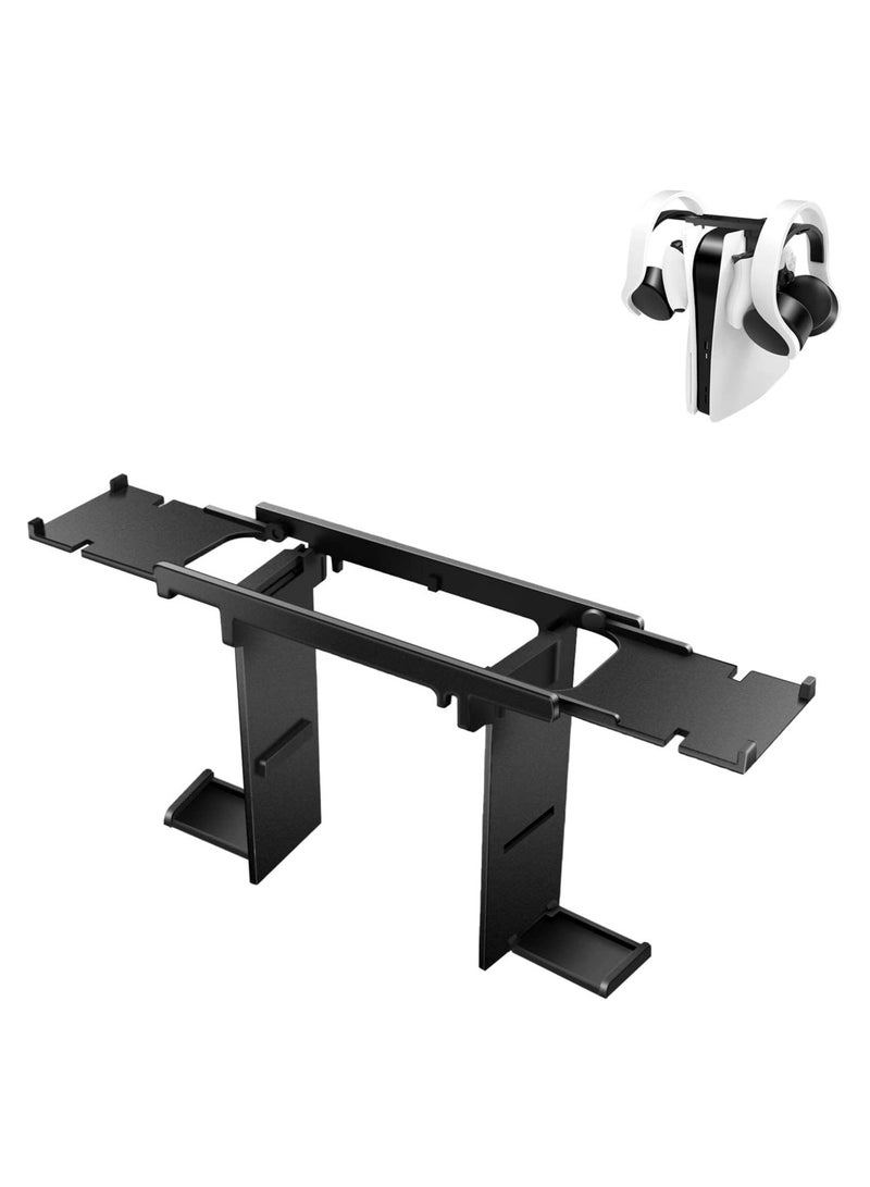 Headphone Stand Headset Holder Fit for PS5 Game Controller Holder Compatible with PlayStation 5 Xbox Series X Controller Stand Mount for PS5 DualSense No Screws No Adhesive Tape