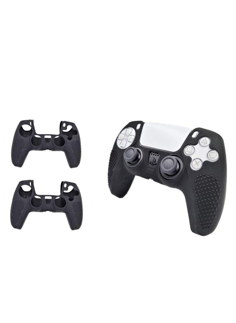 2 Pack Studded Silicone Cover Skin Case for Sony PS5 Dual-sense Controller