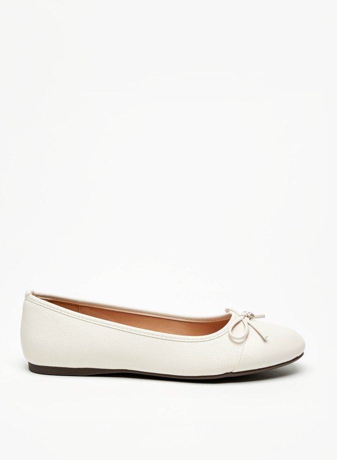Women's Bow Accent Slip-On Ballerina Shoes