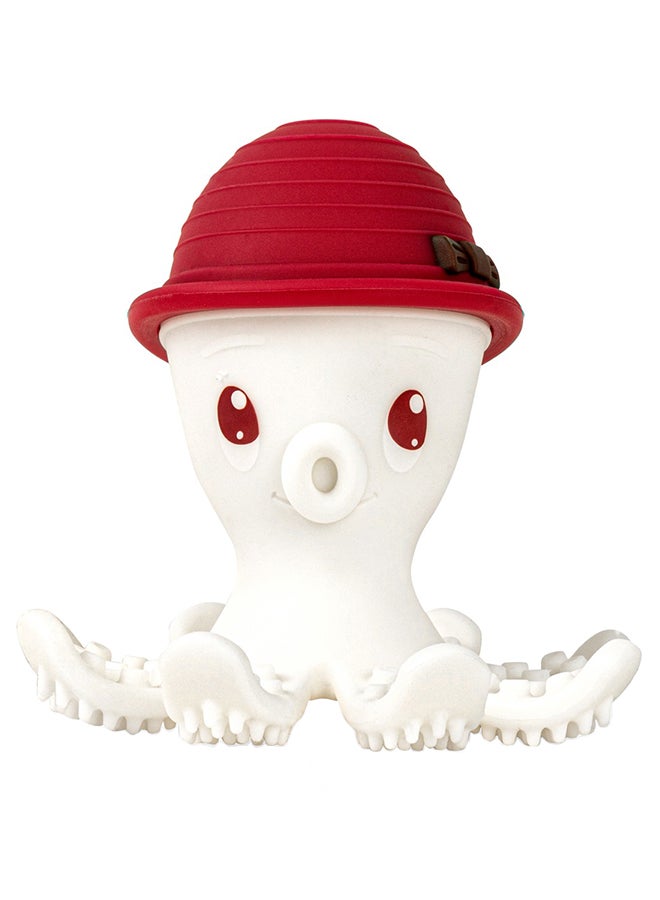 Ollie Octopus Teether Toy - Chimney Red
