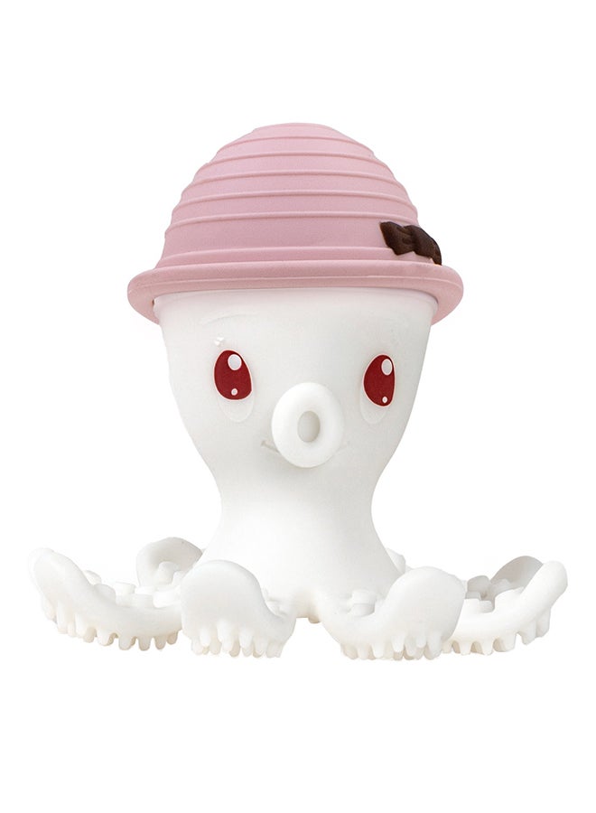 Ollie Octopus Teether - Old Rose