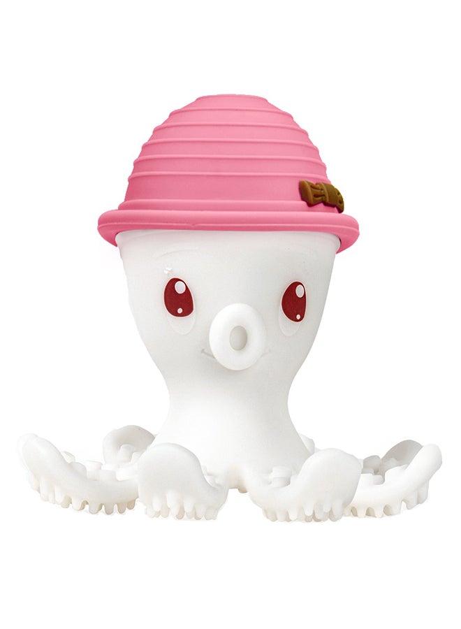 Ollie Octopus Teether Toy - Pink