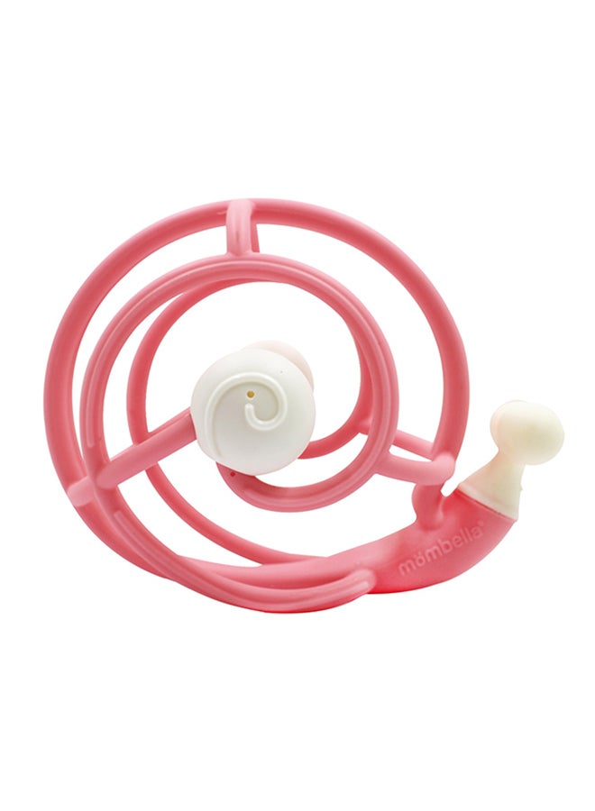 S2 Snail Rattle Sensory Teether Toy - Pink