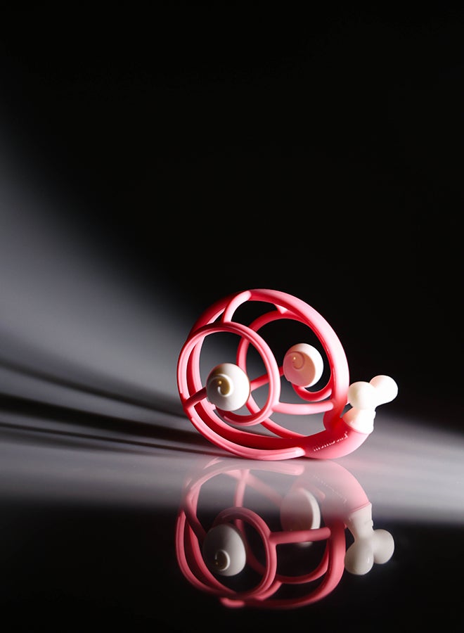 S2 Snail Rattle Sensory Teether Toy - Pink