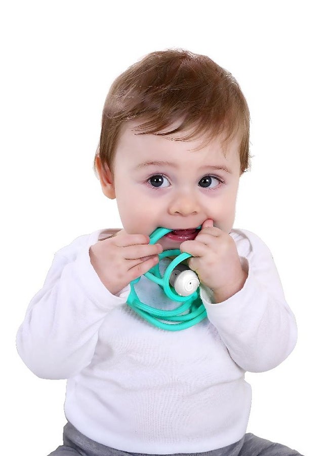 S2 Snail Rattle And Sensory Teether Toy - Teal