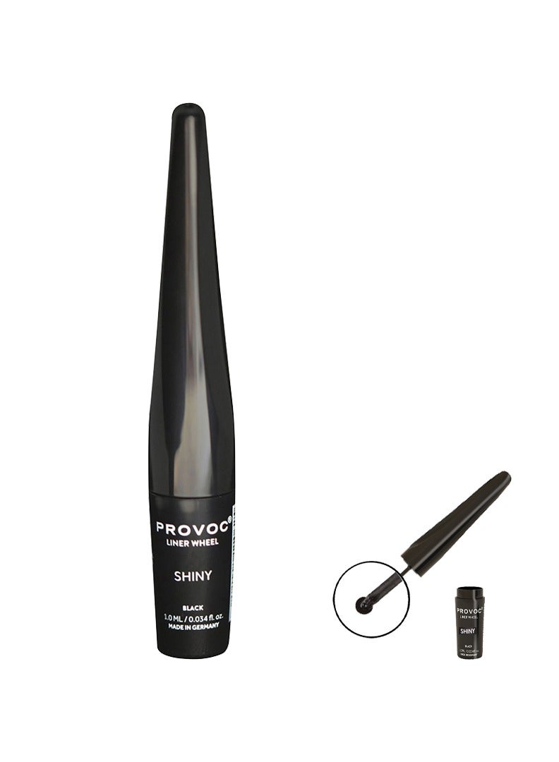 PROVOC Liner Wheel Liquid Eyeliner - 02-Shiny Black