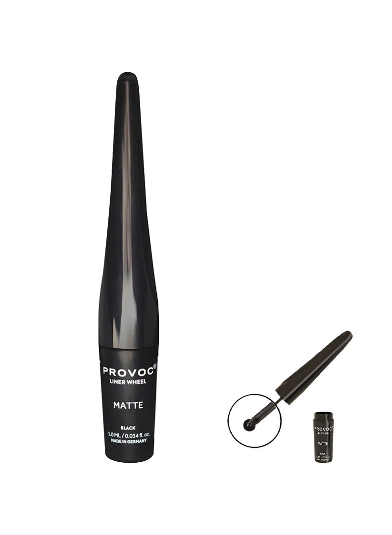 PROVOC Liner Wheel Liquid Eyeliner - 01-Matte Black