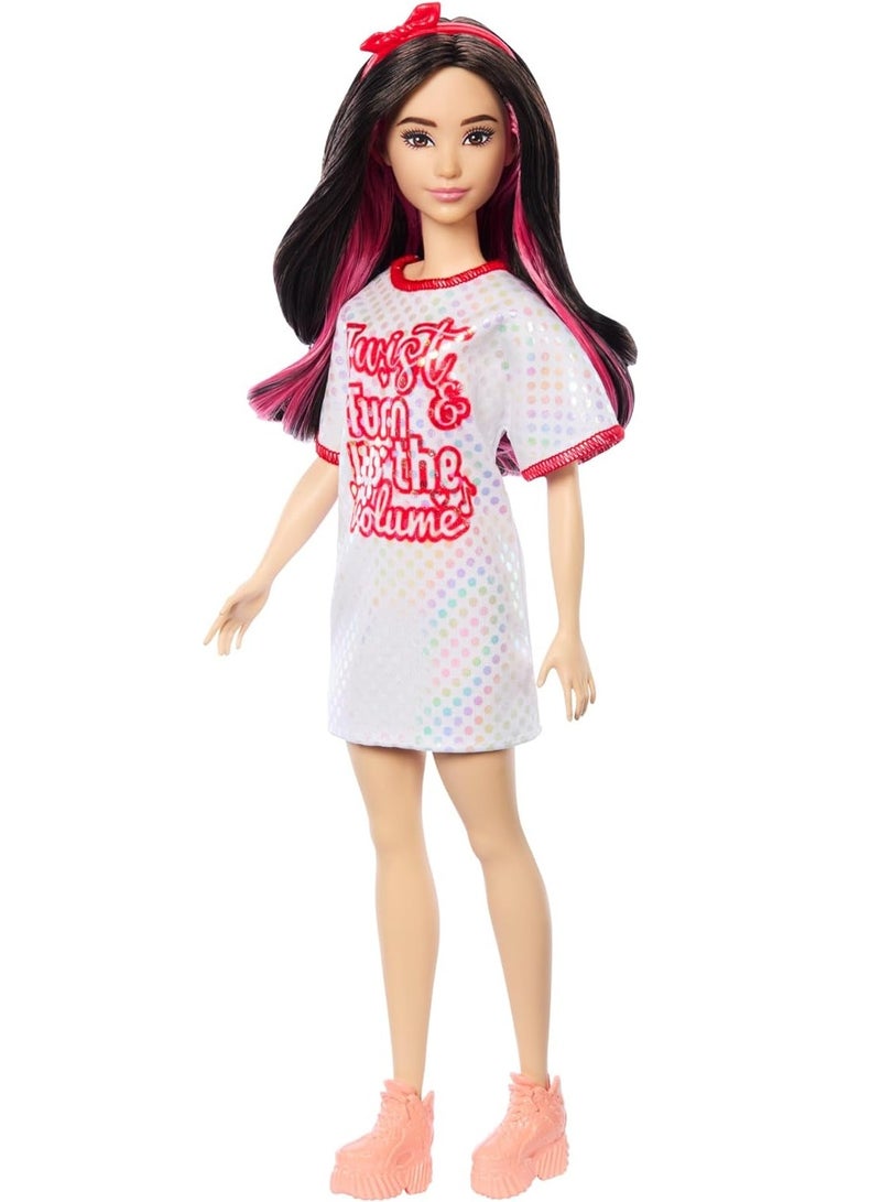 Barbie Fashionistas Doll Red Mesh Dress