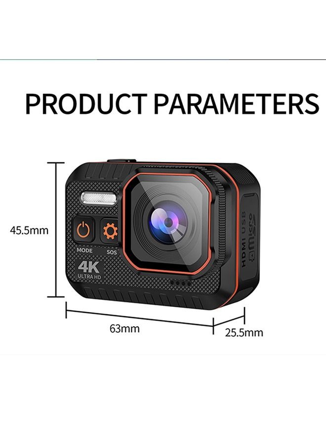 Action Camera 4K60FPS With Remote Control Screen Waterproof Sport Camera drive recorder Sports Camera Helmet Action Cam