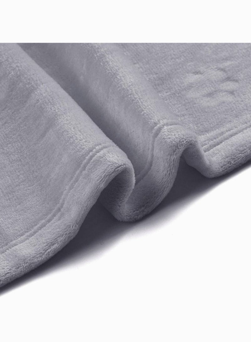 Pet Flannel Blankets,  3 Blankets Super Soft Fluffy Premium Fleece Pet Blanket Flannel Throw for Dog Puppy Cat Paw 60CMX40CM (Light Gray)