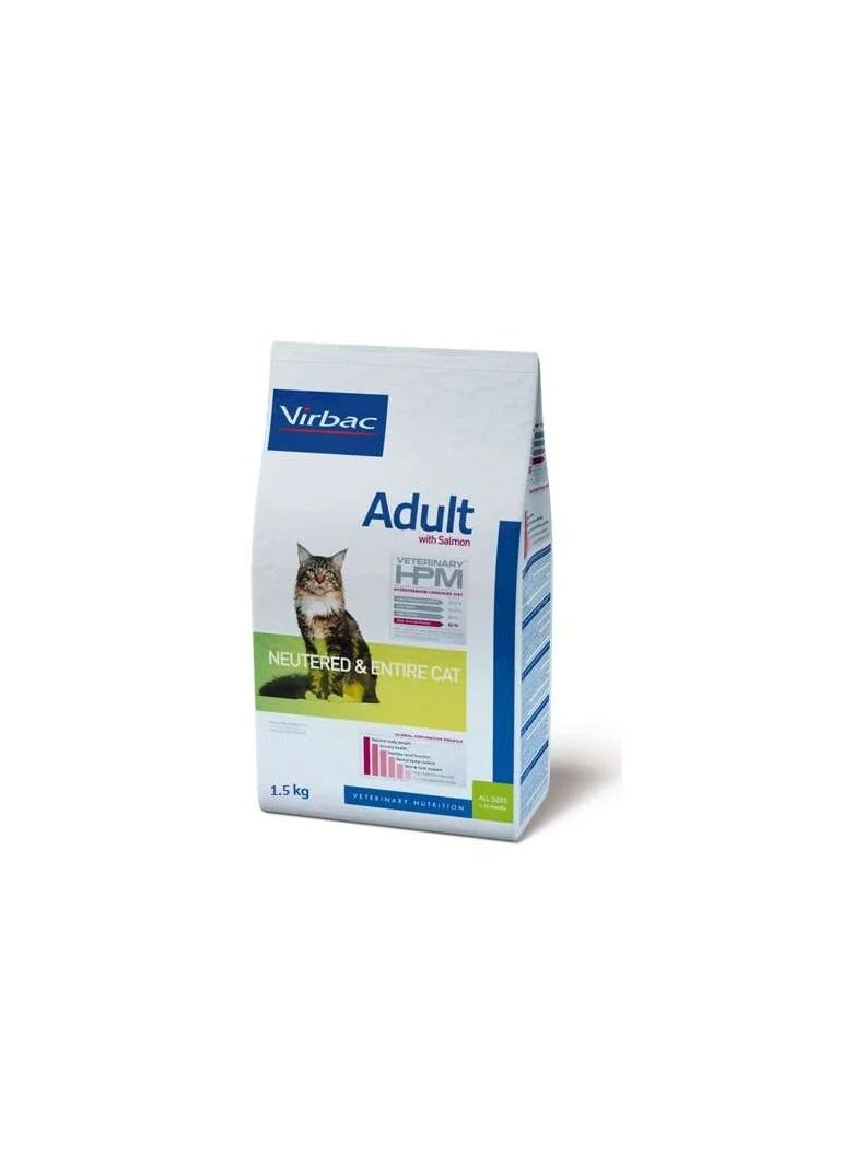 VIRBAC DRY FOOD FOR ADULT WITH SALAMON NEUTERED& ENTIRE