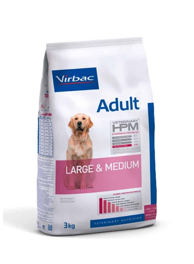 VIRBAC  DRY FOOD FOR ADULT DOG LARGE &MEDIUM