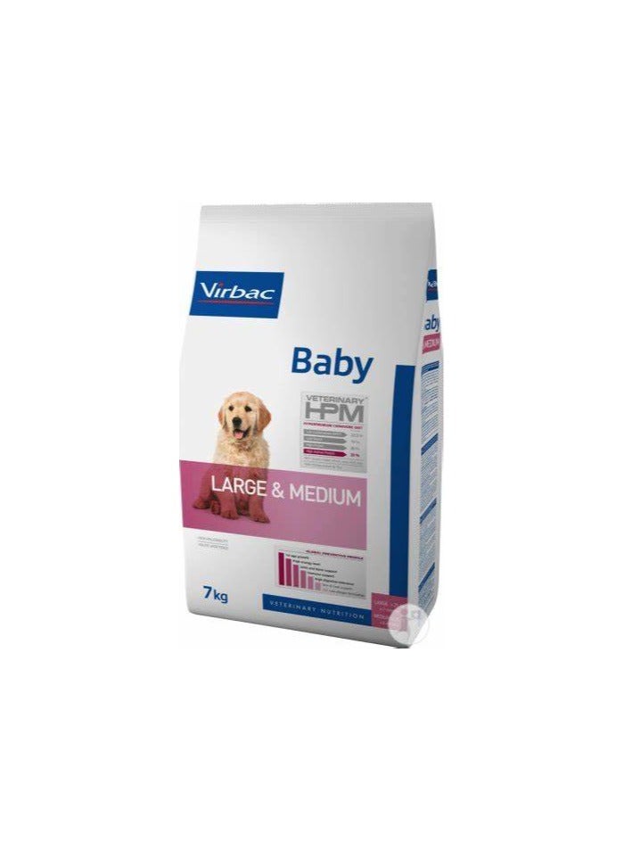 VIRBAC DRY FOOD FOR  BABY DOG LARGE & MEDIUM 7kg